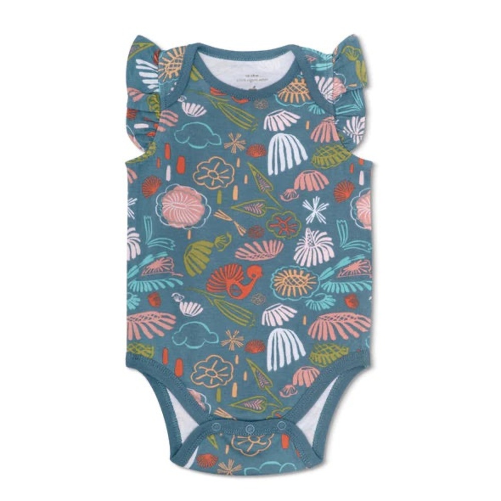 Colorful Floral Baby Bodysuit